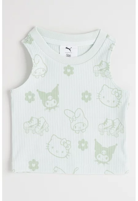 Рипсен топ с принт на Hello Kitty&Friends