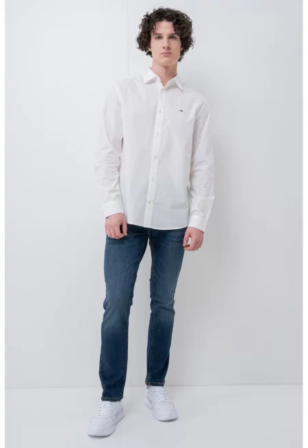 Риза с органичен памук - Бял