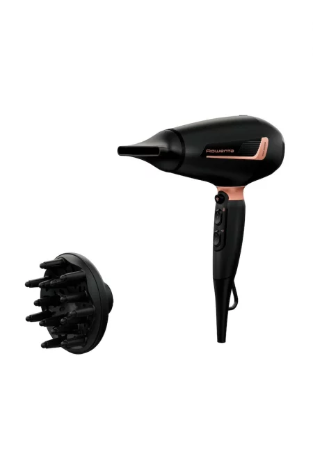 Сешоар  Pro Expert  - 2200W - Технология Ionic Booster - 3 настройки на температурата - Струя студен въздух - Дифузер - висящ пръстен - Черен/Кафяв