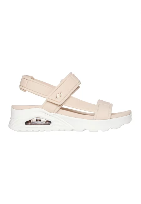 Скосени сандали Summer Stand2 с велкро - Светло бежово