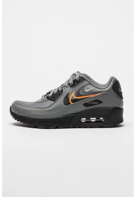 Спортни обувки Air Max 90 с мрежести зони - Черен/Tъмносив