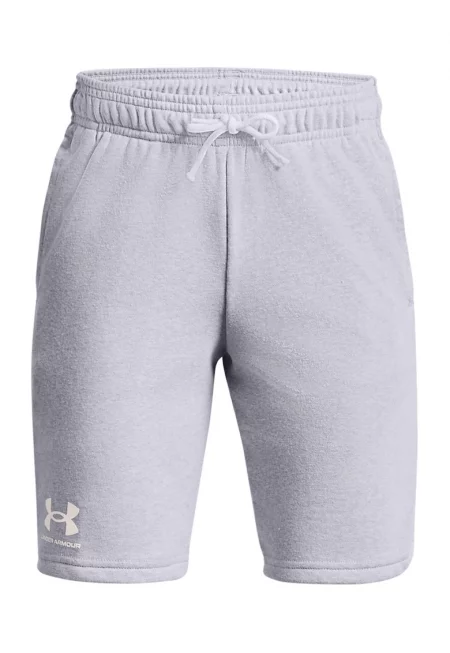 Тренировъчни плюшени шорти Rival с връзка - Бял/Светло сив