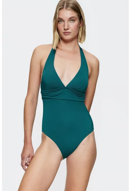 Цял бански Summer Mix & Match с шпиц - Аква зелено