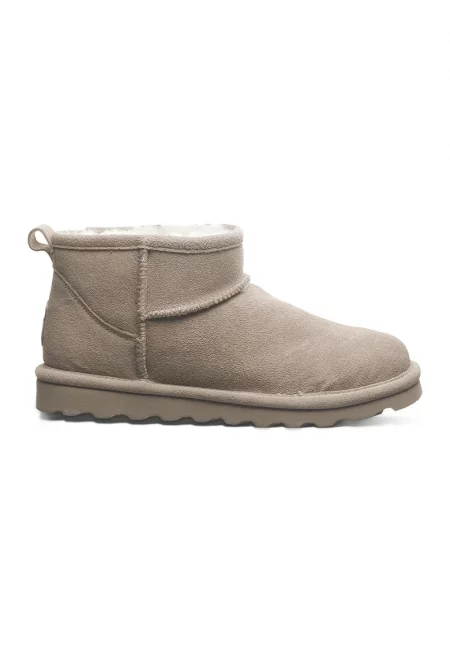 Велурени непромокаеми боти - Сиво-бежов