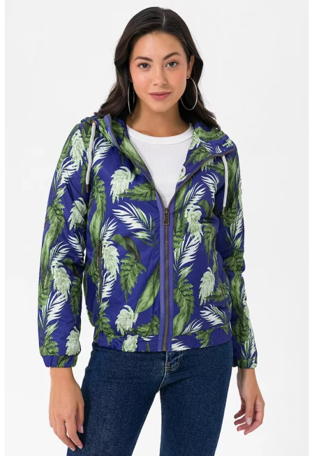 Яке с принт и джобове с цип