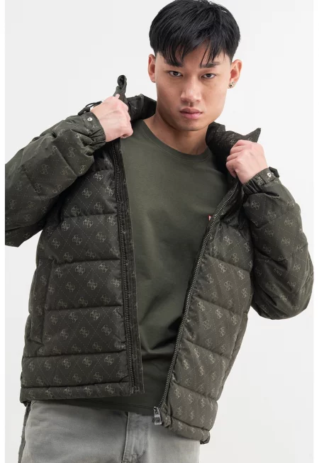 Зимно яке с монограм - Тъмно каки