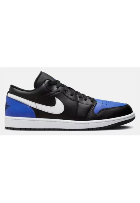 1 Ниски мъжки спортни обувки - естествена кожа - синьо/черно