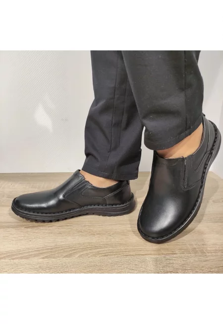 805 Ежедневни мъжки обувки черни - черни