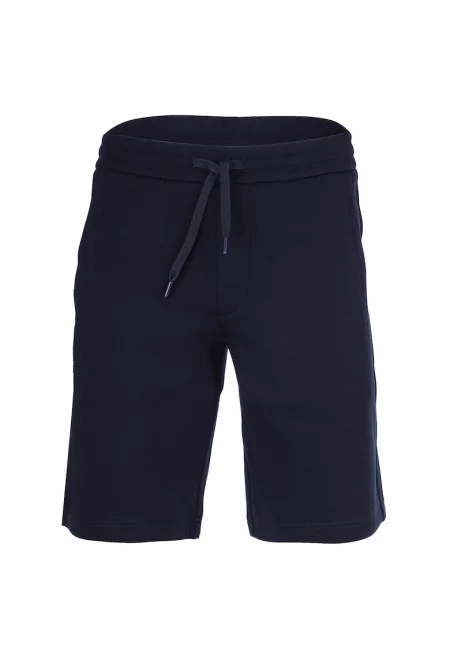 Бермуди с връзки и лого - Тъмносин