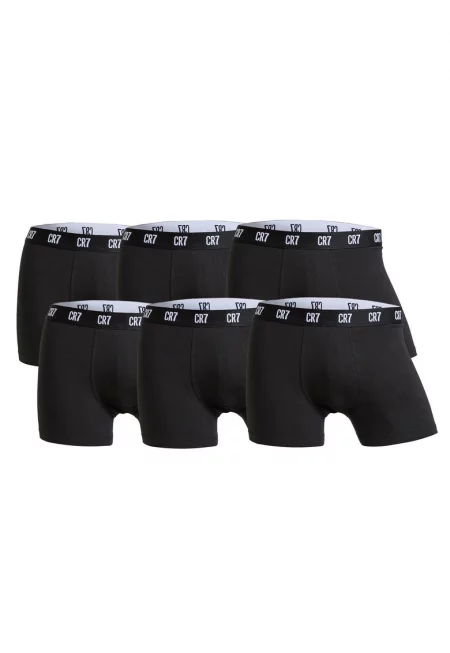 Боксерки с лого - 6 чифта - Черен