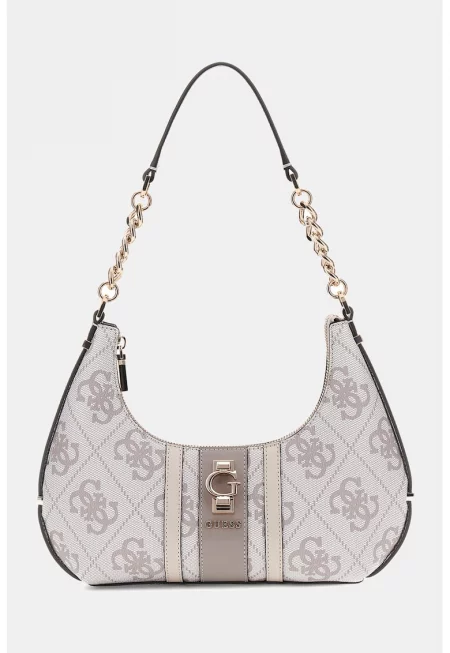 Чанта с монограм - Светло сив