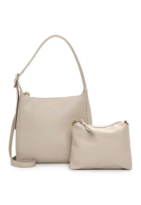 Чанта за рамо от еко кожа - Бежов