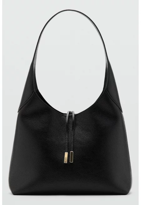 Чанта за рамо с метален детайл