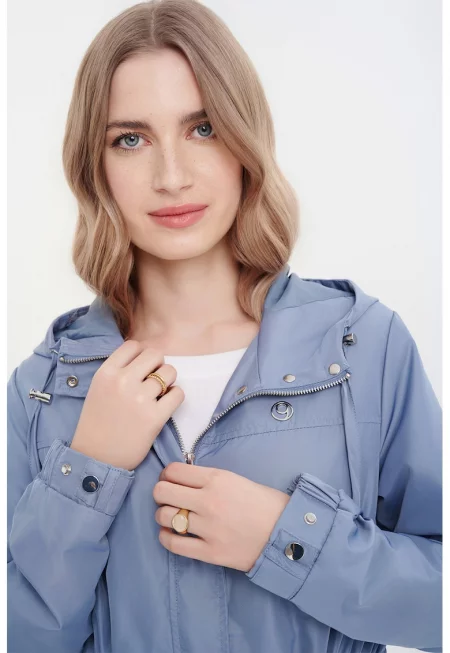 Дълъг тренч с качулка