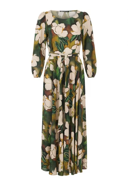 Дълга рокля с флорален принт