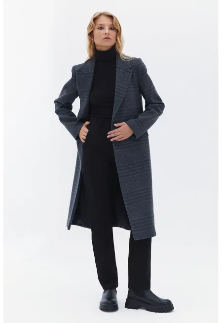 Дълго палто с вълна