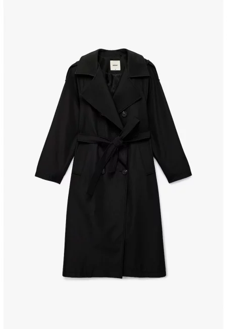 Дълго стандартно палто с копчета