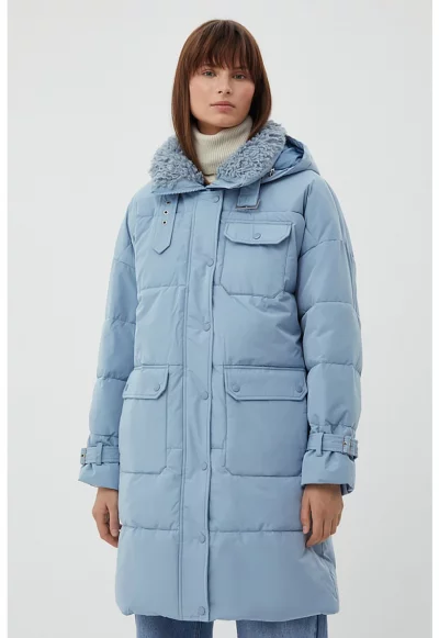 Дълго зимно яке с качулка