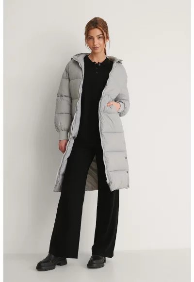 Дълго зимно яке с качулка