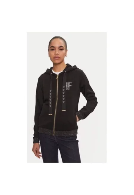 Дамска блуза -  304449796 - Полиестер/Модал/Памук - Черна - Черен