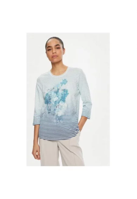 Дамска блуза -  305136770 - Памук - Син - Син