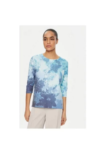 Дамска блуза -  305136817 - Полиестер/Вискоза - Синя