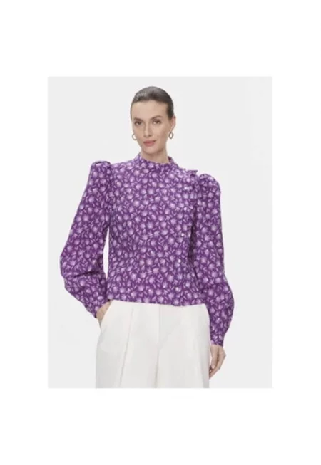 Дамска блуза - Изработка по поръчка - 303543051 - Памук - Лилава - Виолетов