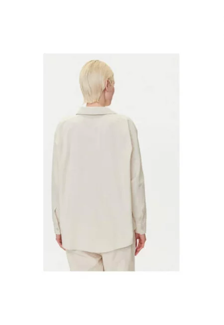 Дамска риза  1016575 - Памук/Лен - Бежов