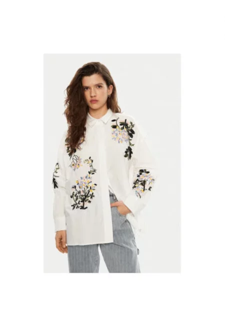 Дамска риза -  304891304 - Памук - Бяла