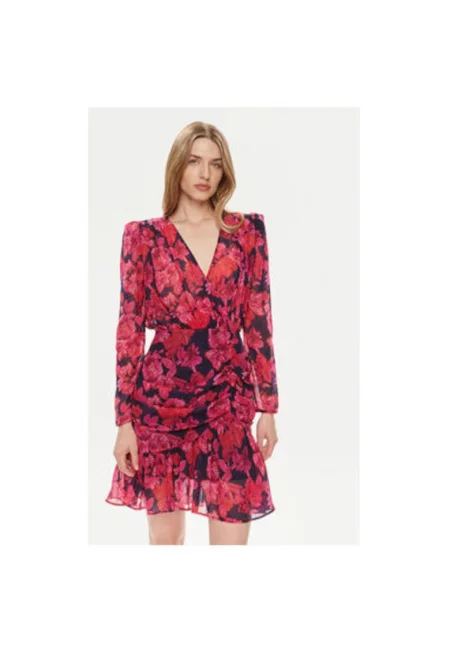 Дамска рокля -  303918828 - Полиестер/Рециклиран полиестер - Розов