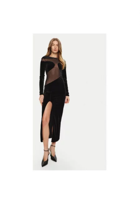 Дамска рокля -  304553998 - Полиестер - Черен - Черен