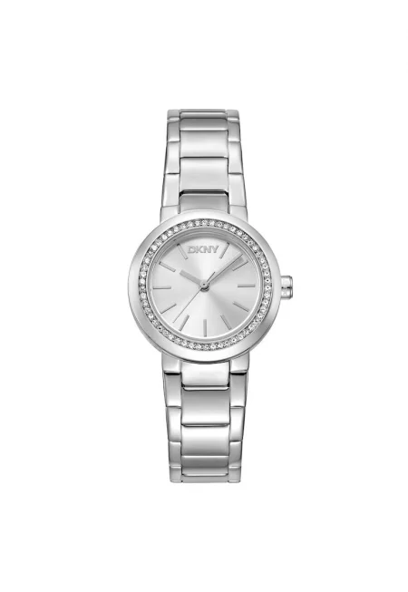 Дамски часовник  DK1L024M0115 - стомана - 28мм - сив - кварцов механизъм - водоустойчив на 5 ATM