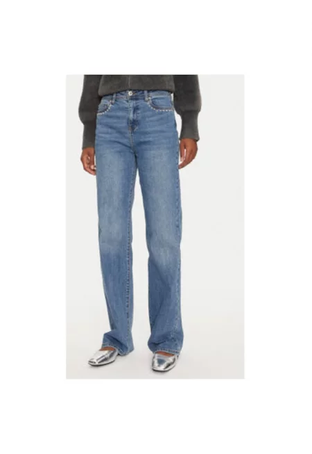 Дамски дънки -  304480850 - Памук - Син - Син