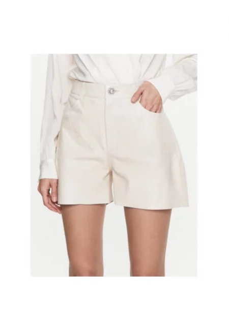 Дамски къси панталони - Изработени по поръчка - 302005802 - Естествена кожа - Бежов - Бежов