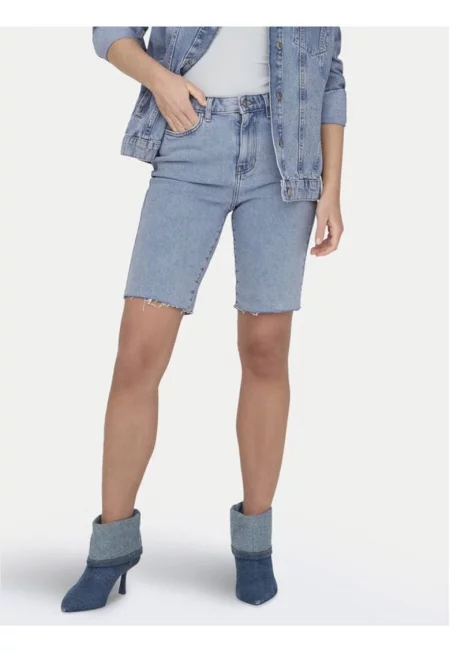 Дамски панталон -  19107 - Памук - Син - Син