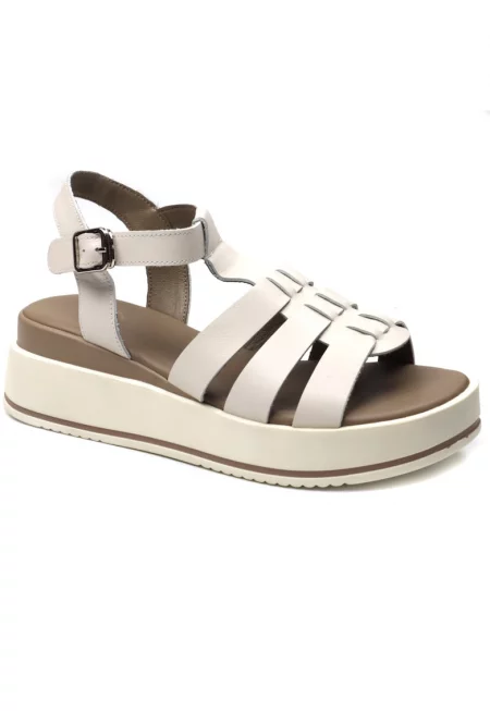 Дамски сандали модел 20295-крем - Бежов