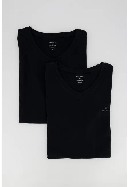 Домашни тениски с шпиц и лого - 2 броя