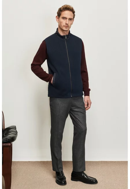 Елек със скосени джобове