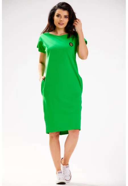 Ежедневна памучна рокля тип тениска