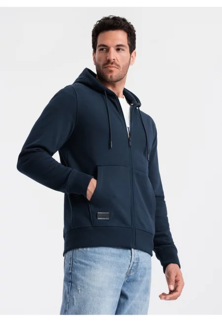 Худи с цип и джобове