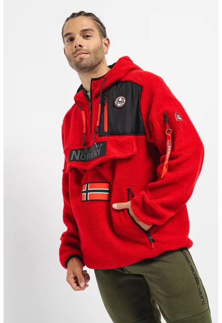 Худи Terifique с лого - Червен