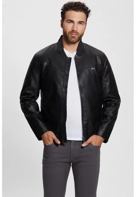 JEANS - Яке бомбър от еко кожа