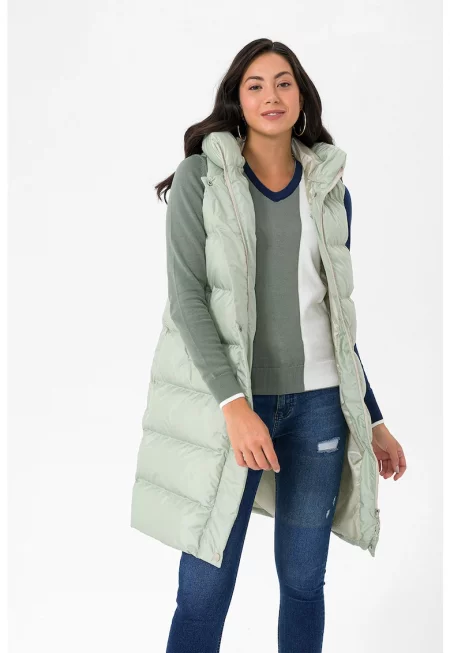 Капитониран елек Adreanna с качулка