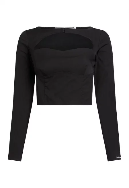 Къса блуза с отвор