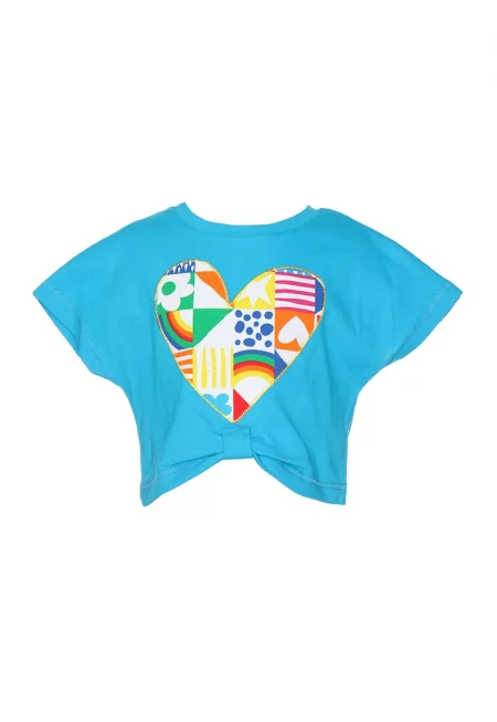 Къса тениска с щампа