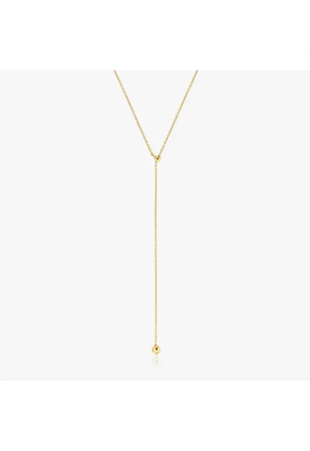 Колие от сребро с позлата Bola