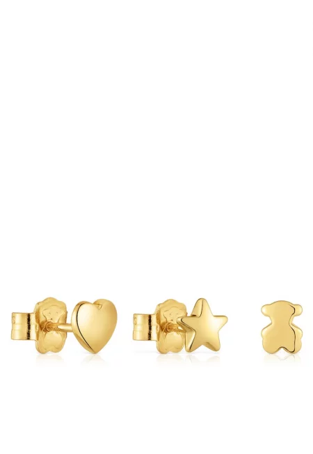Комплект дамски обеци  Gold Bold Motif - пластмасов материал