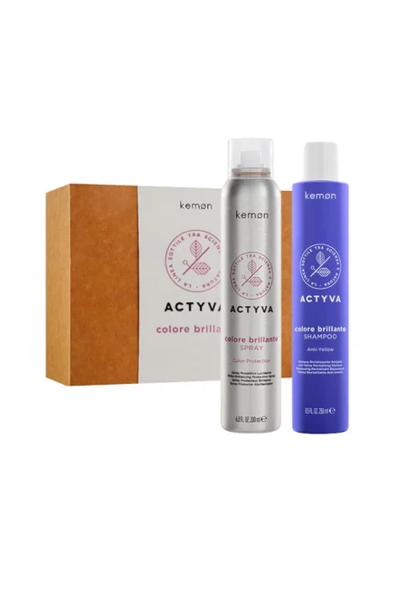 Комплект за боядисана коса  Actyva Colore Brillante: Шампоан 250 мл - Спрей 200 мл