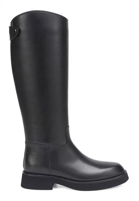 Кожени ботуши - Черен