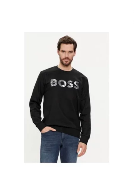 Мъжка блуза -  303675004 - Памук - Черен - Черен